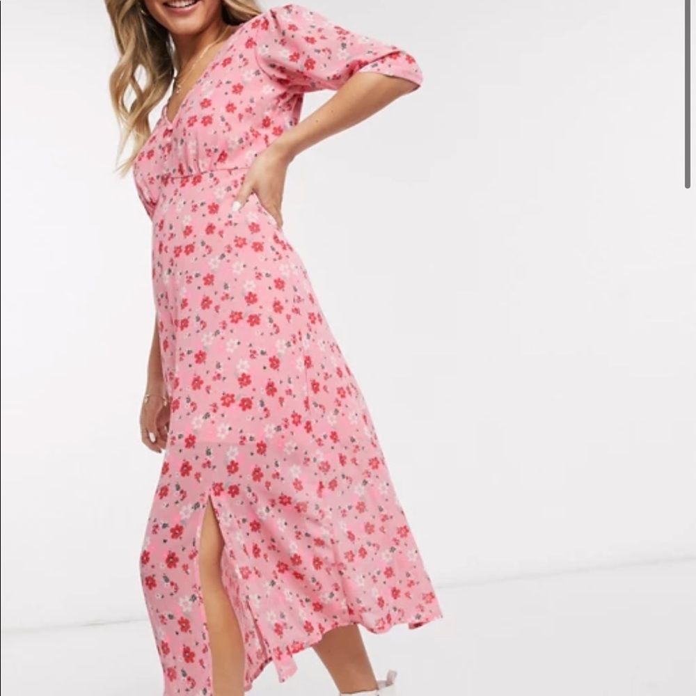 Wednesday’s Girl Pink Floral Dress